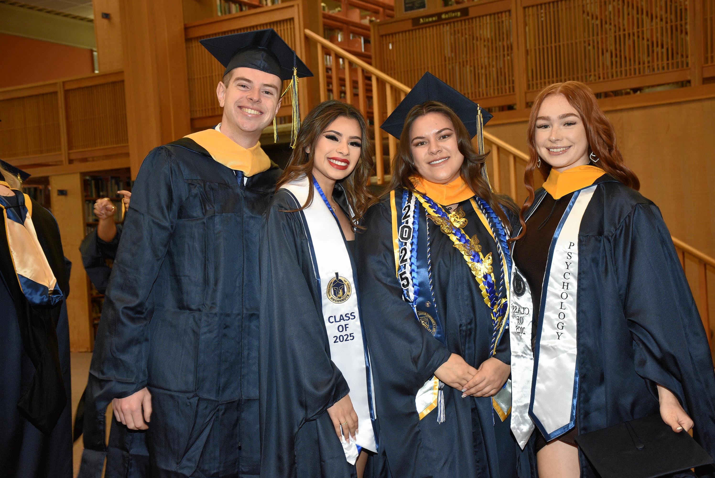 NDNU master of psychology graduates smile for the camera