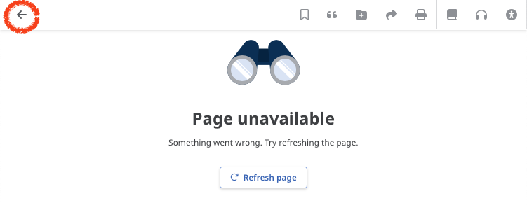 Click the red-circled arrow to access the article