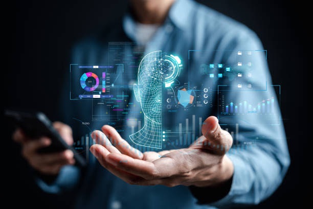 AI bot in the hand of a man